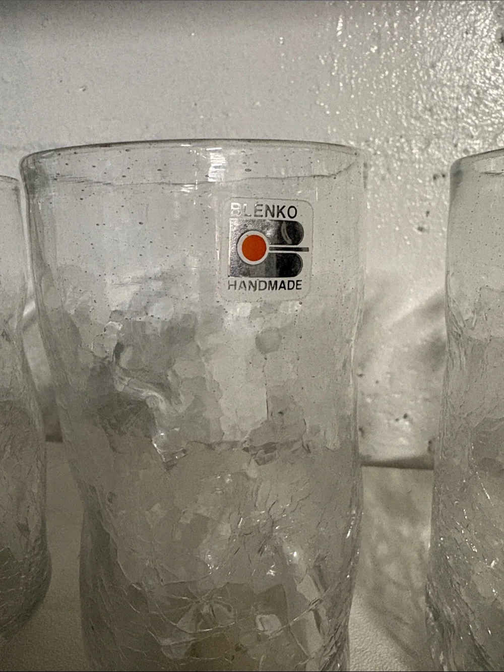 Blenko Clear Glass Tumbler Set (4)